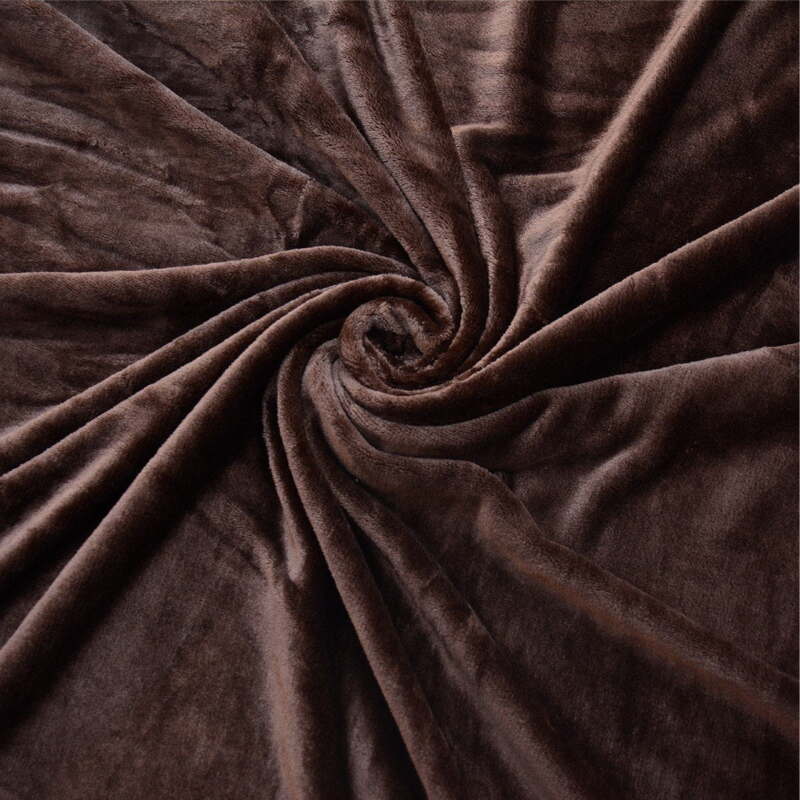 BRUNETTE - Warm Winter Plain Fleece Blankets