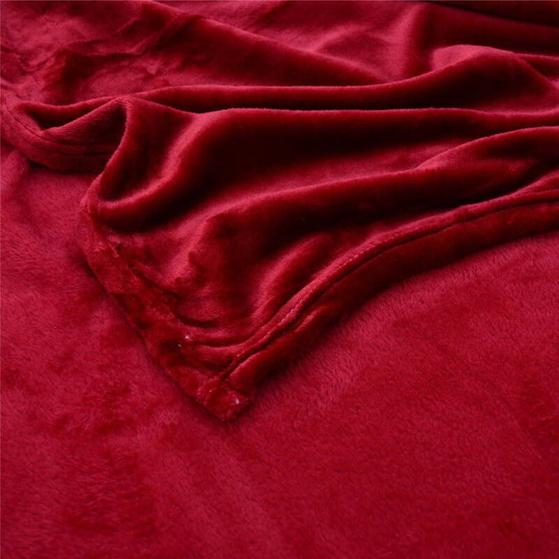 RUBY - Warm Winter Plain Fleece Blankets
