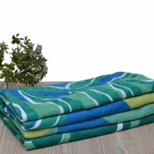 LEAFY GREEN - Pure Cotton Luxury Bath Towels