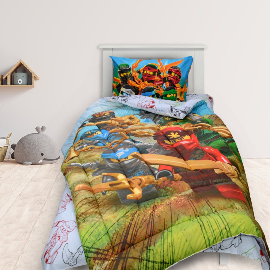NINJA - Kids Digital Printed Comforter Set 3-Piece