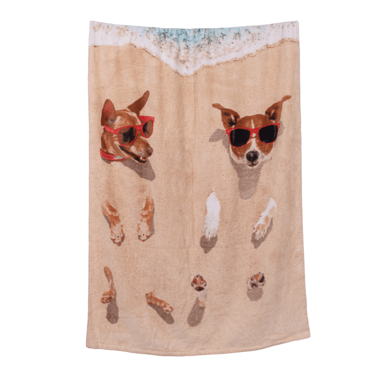 DOG - Velvet Printed Cotton Kids Towel