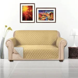 Cotton Quilted Sofa Covers - Skin Color